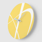 Elegant Geel en White Modern Kitchen Grote Klok (Hoek)