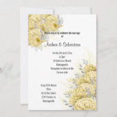 ELEGANT GEEL FLORAAL BOUQUET MODERN WEDING KAART (Voorkant)