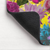 Elegant geel Floral monogram Muismat (Hoek)