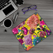 Elegant geel Floral monogram Muismat