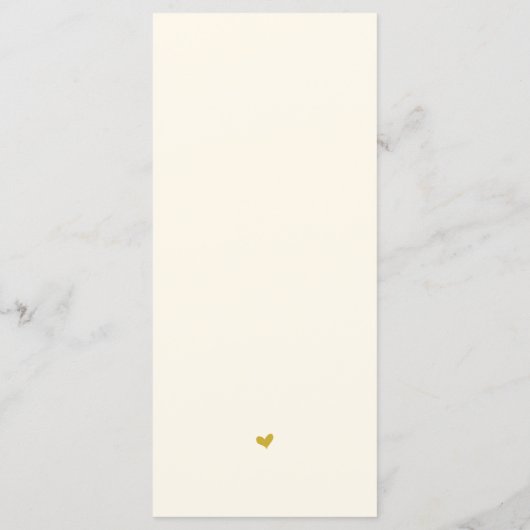 Elegant Geel Goud, Plaatsinstelling Dank u kaart (Achterkant)