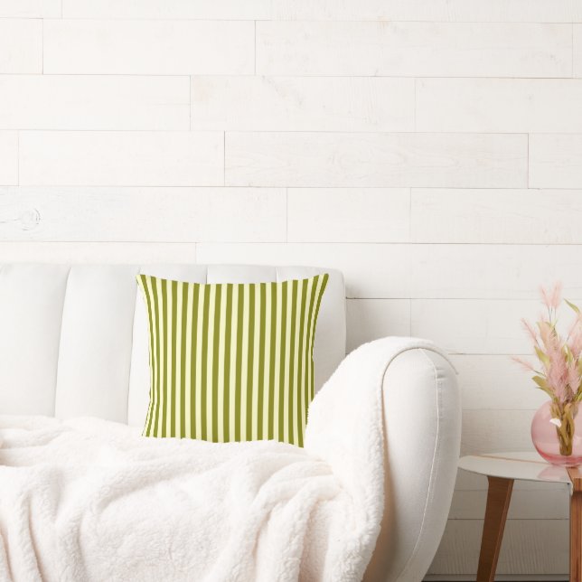 Elegant Geel Kleurenthema Streep Worp Kussen (Bank)