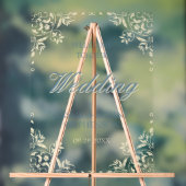 Elegant geel  Lijst bruiloft welkom Acryl Bord (Neutraal)