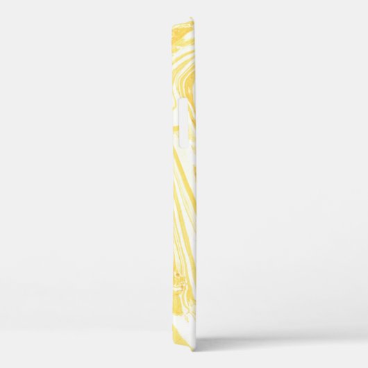 Elegant geel marmer: handgetekende textuur Case-Mate iPhone case (Achterkant / Rechts)
