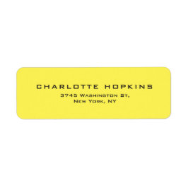 Elegant Geel Modern Minimalist Etiket