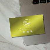 Elegant Geel Olijf Groene Sparkle Jewelen voegen L Visitekaartje