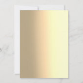 Elegant geel ombre patroon klassieke bruiloft kaart (Achterkant)