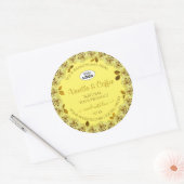 Elegant geel product Labels bloeiende Rozen Logo (Envelop)