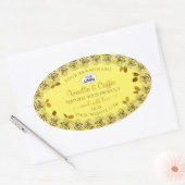 Elegant geel product Labels bloeiende Rozen Logo (Envelop)