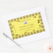 Elegant geel product Labels bloeiende Rozen Logo (Envelop)
