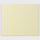 Elegant geel raster cadeaupapier (Vlak)