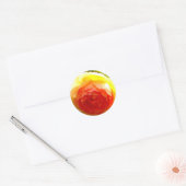 Elegant Geel Rose geel bloemgeel Ronde Sticker (Envelop)