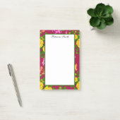 Elegant geel, roze en Paars Roos Post-it® Notes (Kantoor)