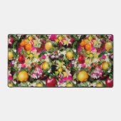 Elegant geel roze sinaasappels vruchten patroon bureaumat (Voorkant)