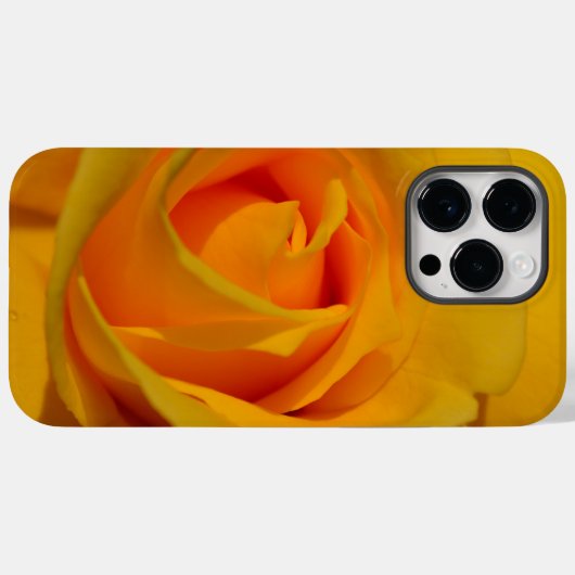 Elegant geel sinaasappel bloemenfoto geel rose Case-Mate iPhone case (Achterkant (horizontaal))