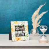 Elegant geel sinaasappel waterverf bloem 4 foto fotoplaat (Insitu)