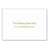 Elegant -geel tafelnummer (Achterkant)