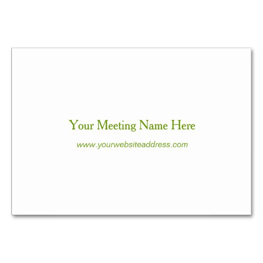 Elegant -geel tafelnummer (Achterkant)