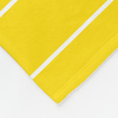 Elegant Geel Witte Striped Sjabloon Trend Colors Fleece Deken (Hoek)