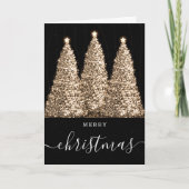 Elegant Geen Foto Kerst Feestdagen Glitter Trees (Voorkant)