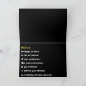 Elegant Gefeliciteerd Afstuderen Kaart (Binnen)