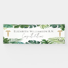 Elegant Gefeliciteerd Afstuderen Medische verpleeg Spandoek