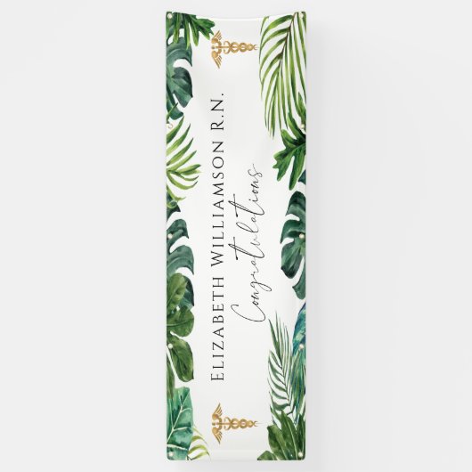 Elegant Gefeliciteerd Afstuderen Medische verpleeg Spandoek (Verticaal)