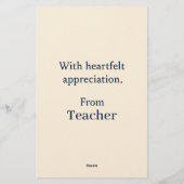 Elegant Gefeliciteerd Kaart voor een bijzondere St (Achterkant)