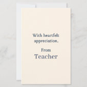 Elegant Gefeliciteerd Kaart voor een bijzondere St (Achterkant)