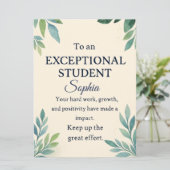 Elegant Gefeliciteerd Kaart voor een bijzondere St (Staand voorkant)