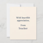 Elegant Gefeliciteerd Kaart voor een bijzondere St (Achterkant)