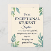 Elegant Gefeliciteerd Kaart voor een bijzondere St (Voorkant / Achterkant)