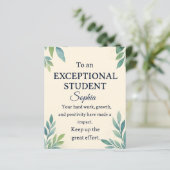 Elegant Gefeliciteerd Kaart voor een bijzondere St (Staand voorkant)