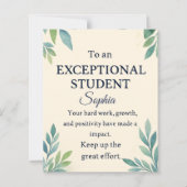 Elegant Gefeliciteerd Kaart voor een bijzondere St (Voorkant)