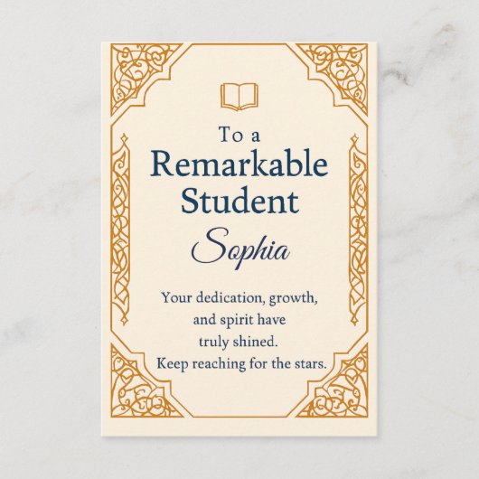 Elegant Gefeliciteerd Kaart voor een bijzondere St (Voorkant)