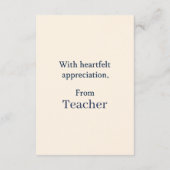 Elegant Gefeliciteerd Kaart voor een bijzondere St (Achterkant)