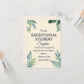 Elegant Gefeliciteerd Kaart voor een bijzondere St (Voorkant / Achterkant in situ)