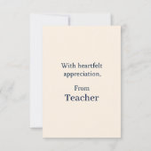 Elegant Gefeliciteerd Kaart voor een bijzondere St (Achterkant)