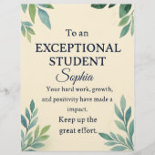 Elegant Gefeliciteerd Kaart voor een bijzondere St Briefhoofd (Voorkant)