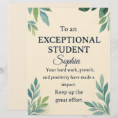 Elegant Gefeliciteerd Kaart voor een bijzondere St Briefhoofd (Voorkant / Achterkant)