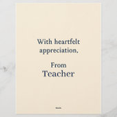 Elegant Gefeliciteerd Kaart voor een bijzondere St Briefhoofd (Achterkant)