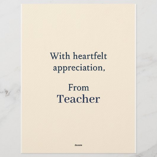 Elegant Gefeliciteerd Kaart voor een bijzondere St Briefhoofd (Achterkant)