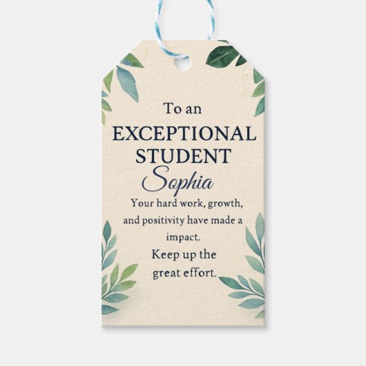 Elegant Gefeliciteerd Kaart voor een bijzondere St Cadeaulabel (Voorkant)