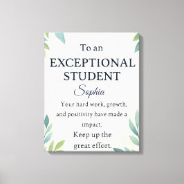 Elegant Gefeliciteerd Kaart voor een bijzondere St Canvas Afdruk