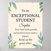 Elegant Gefeliciteerd Kaart voor een bijzondere St Poster (Voorkant)