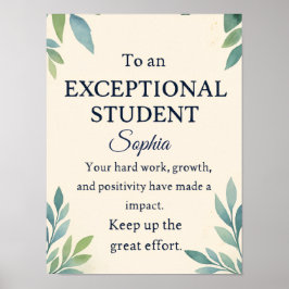 Elegant Gefeliciteerd Kaart voor een bijzondere St Poster