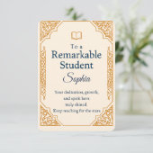 Elegant Gefeliciteerd Kaart voor een opmerkelijke  (Staand voorkant)