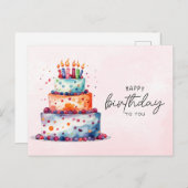 Elegant Gefeliciteerd met je verjaardag  Briefkaart (Voorkant / Achterkant)