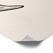 Elegant "Gefeliciteerd met jullie bruiloft" Poster (Hoek)