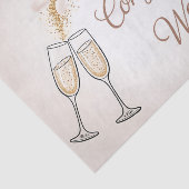 Elegant "Gefeliciteerd met jullie bruiloft" Tissuepapier (Detail)